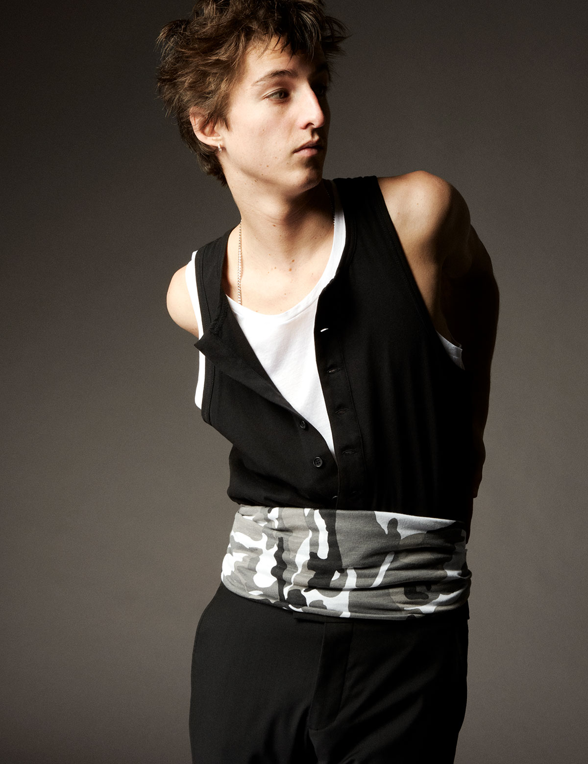 model in menswear