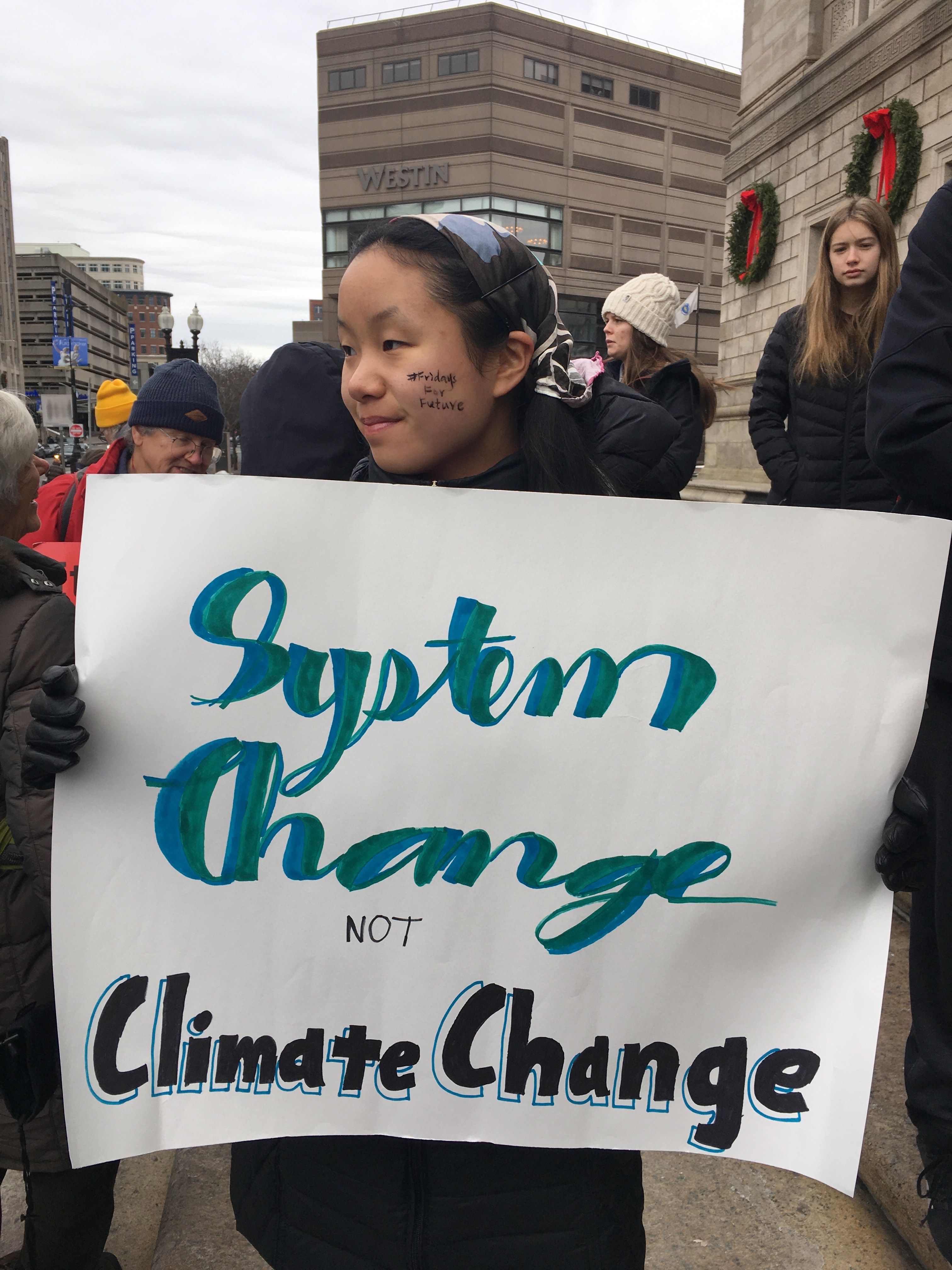 Grace at a protest