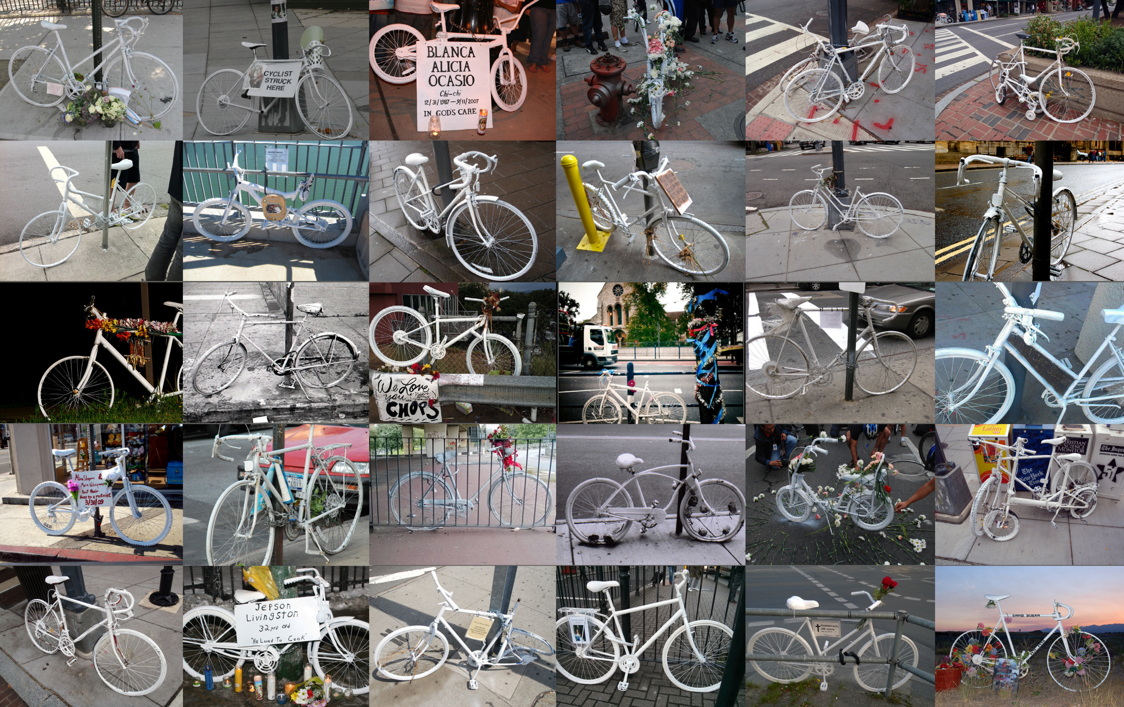 ghost bikes from around the world