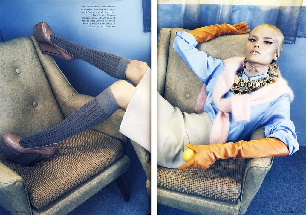 October 2008 Cover star Natasha Poly Photography Emma Summerton Fashion Direction Edward Enninful