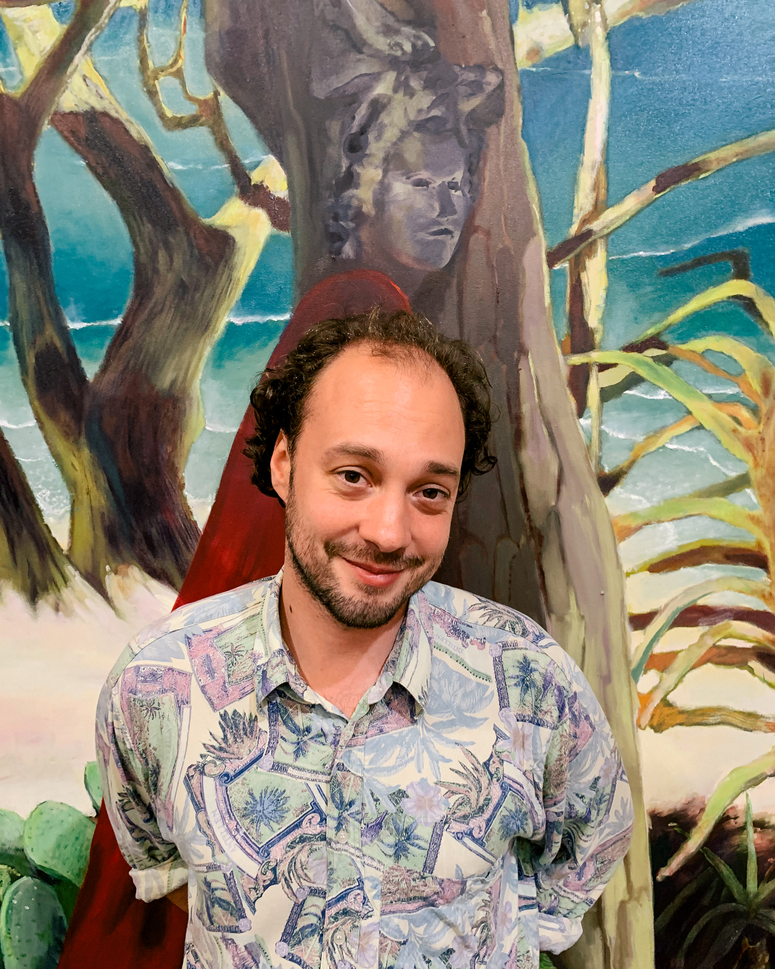 Thomas Braida, pittore in residenza presso Spazio Punch a Venezia per la mostra Pesi Massimi