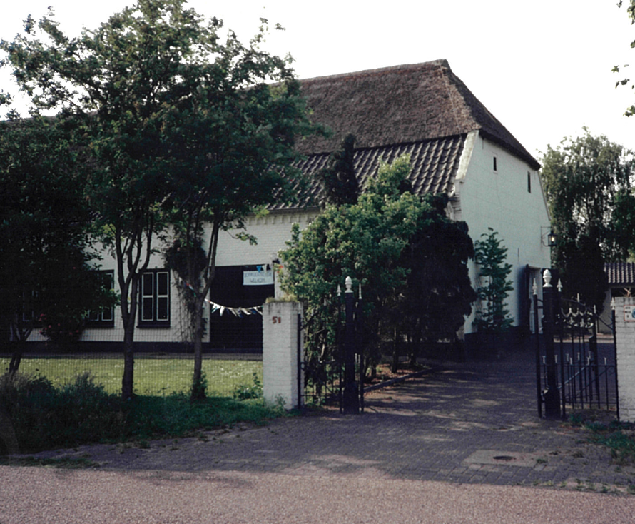 The farmhouse in Brabant, southern Netherlands, where his family was staying