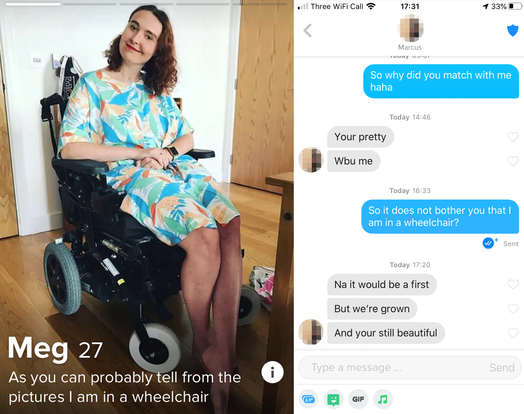 paraplegic online dating