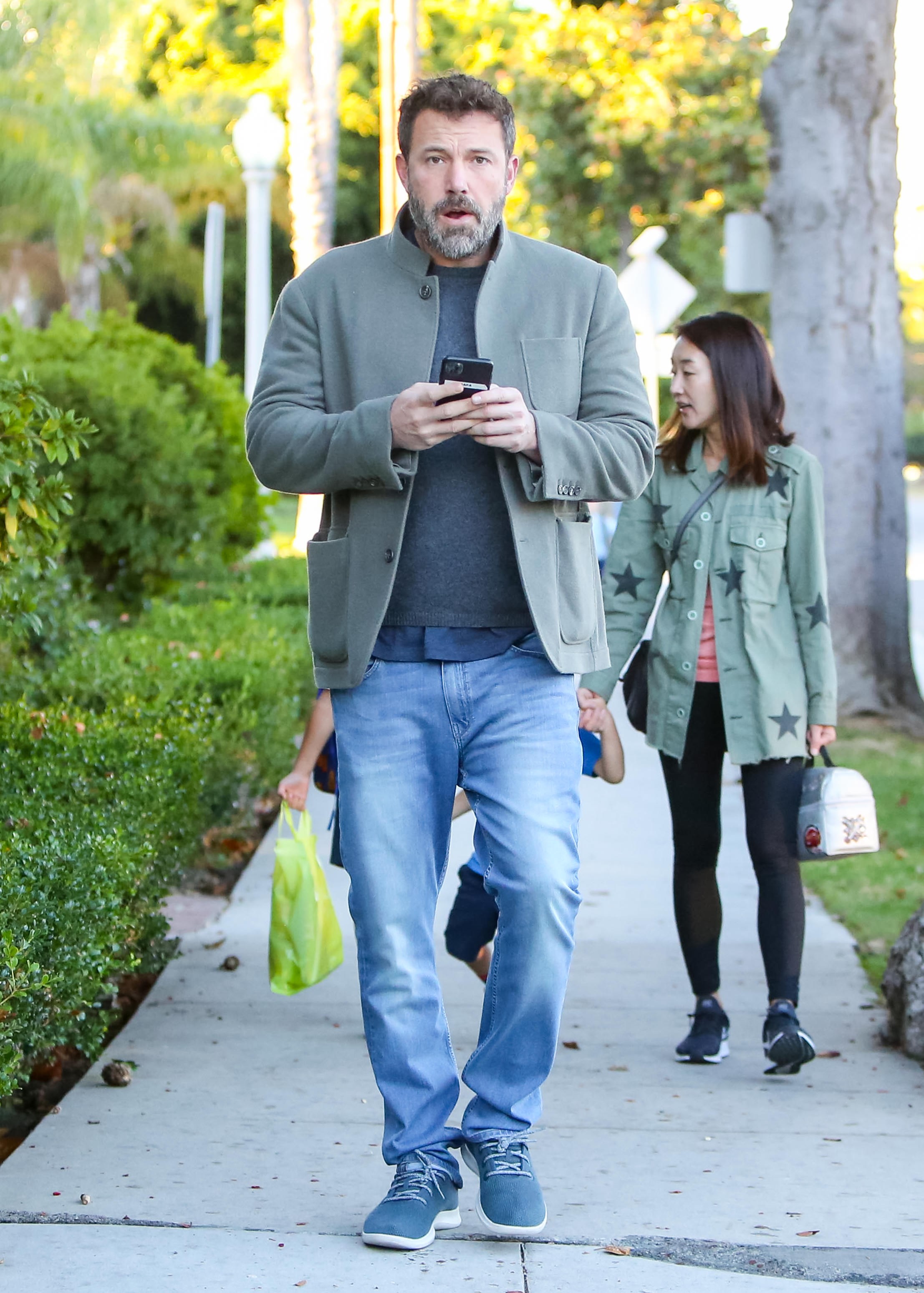 Ben Affleck Eases Into Fall in Classic Jeans & Vegan Blue Sneakers