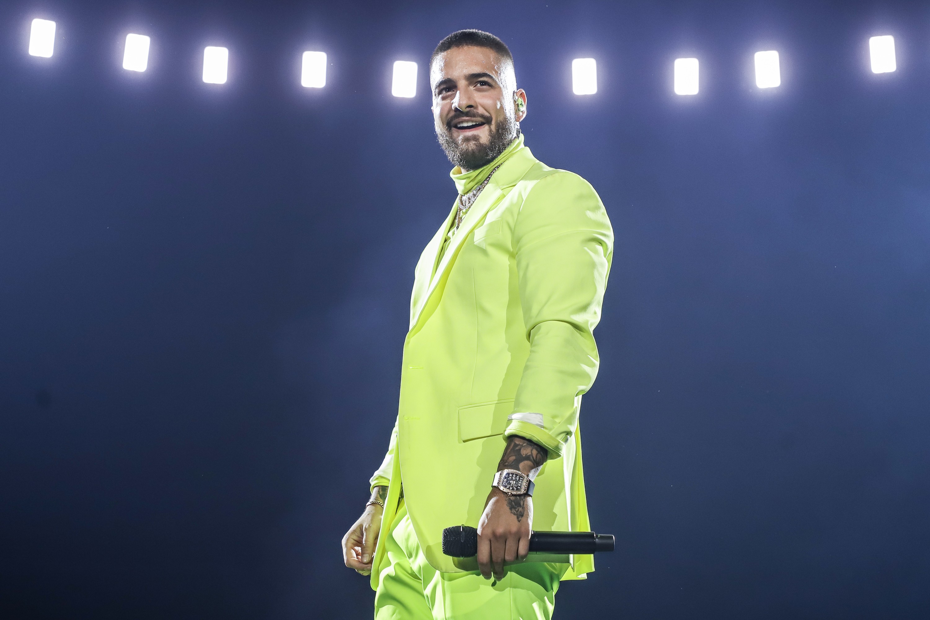 Maluma is seen outside Off White during Paris Fashion Week - Menswear  News Photo - Getty Images