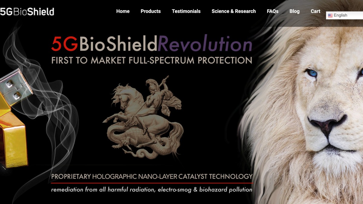 Image of article '370 '5G Bioshield' Is Just USB Stick With a Sticker on It'