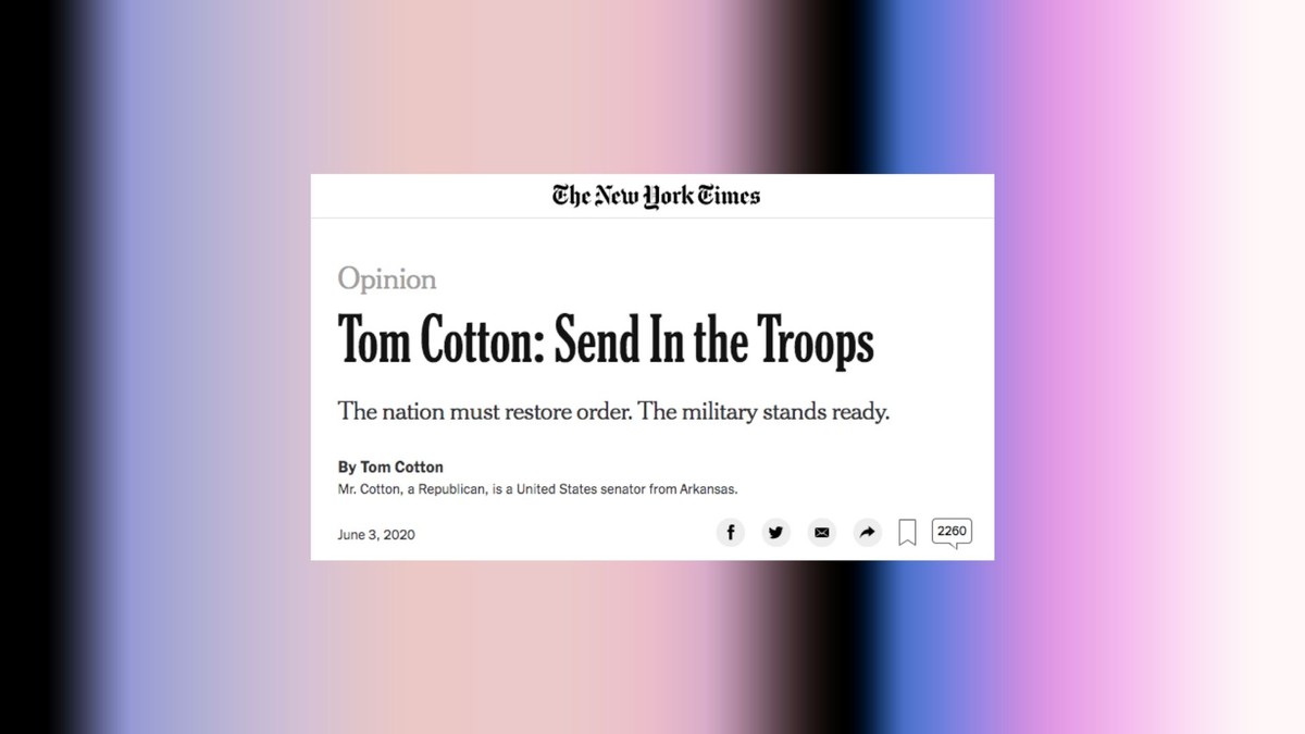 , ‘New York Times’ Staffers Grill Leadership Over Tom Cotton Op-Ed During All-Hands, Saubio Making Wealth