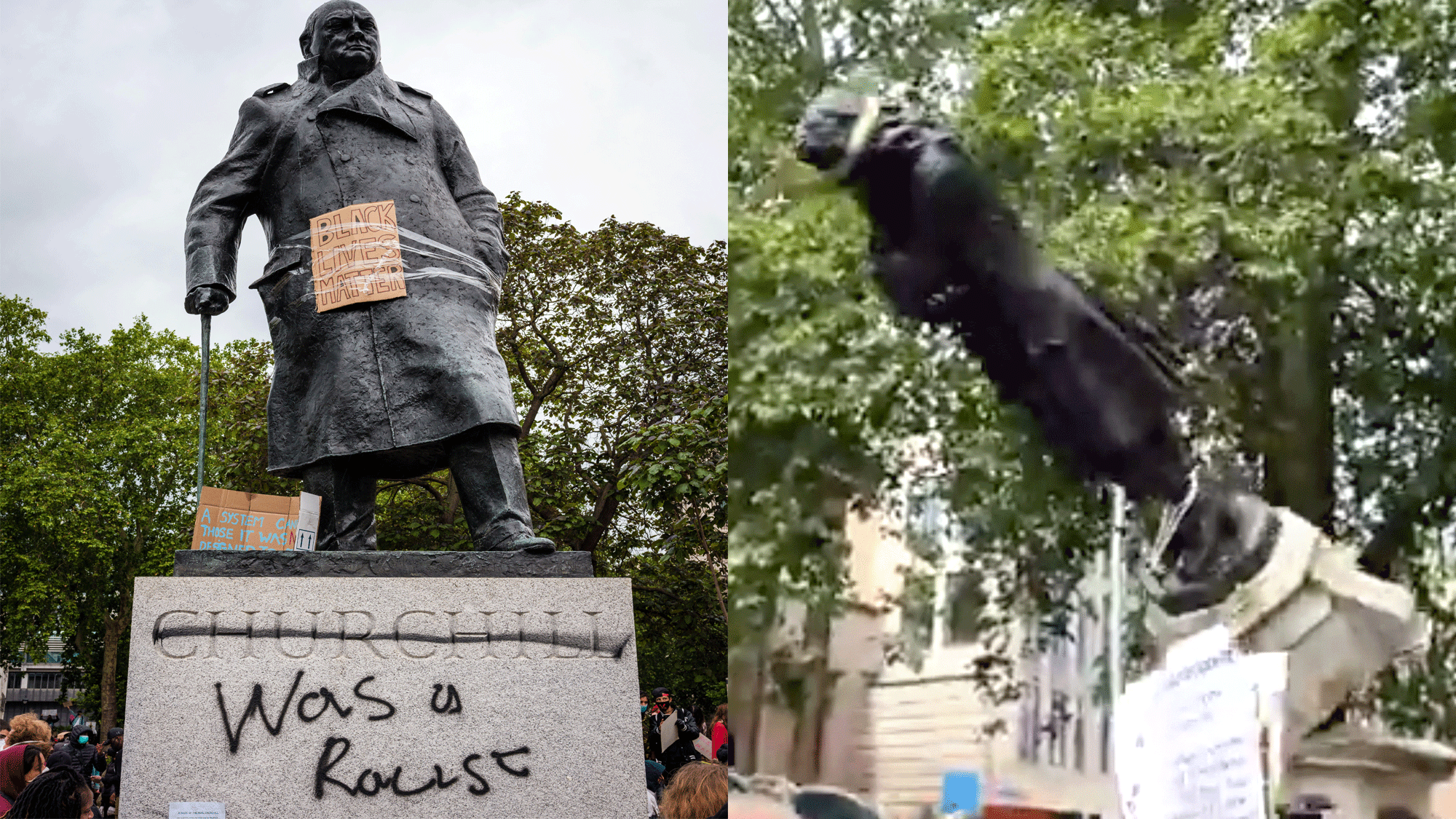 The FarRight Are Planning to Defend London's Statues from BLM Protesters