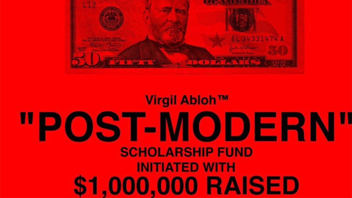 Virgil Abloh is giving $1 million to Black fashion students