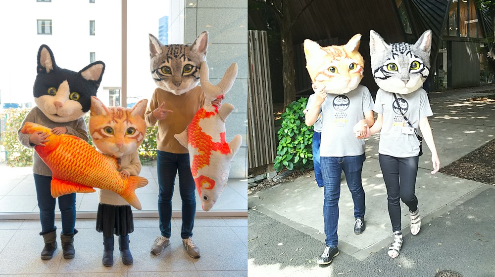 Man Makes Giant Cat Heads