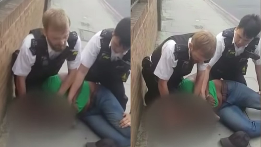 Police Officer Suspended After Being Filmed Kneeling On a Black Man’s Neck In London