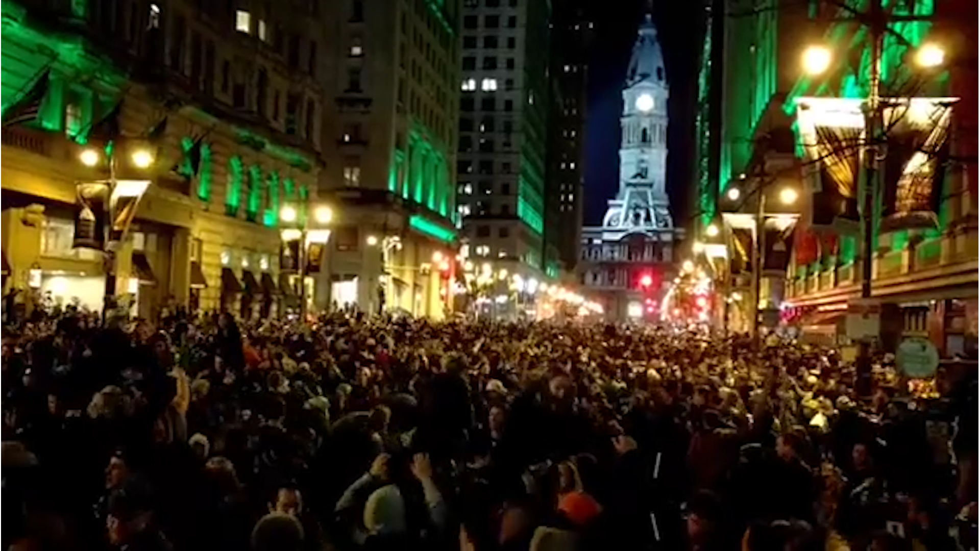 Eagles Fans Flood Streets In Philly For Super Bowl Celebration